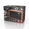 Pārnēsājams radio Adler AD 1184 ar DAB+/FM/AM digitālo uztvērēju, Bluetooth 5.0, 15W, SD/USB, modinātājpulksteni, melns/koks