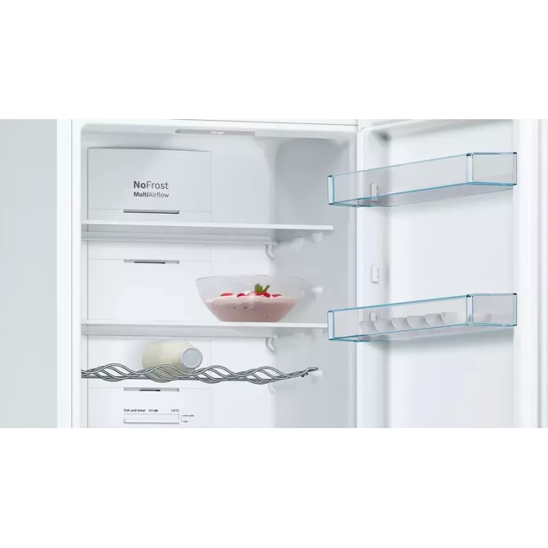 Bosch Serie 4 KGN36VWED brīvi stāvošs ledusskapis ar saldētavu 326 L, balts