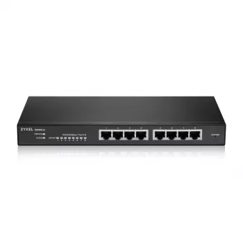 Zyxel GS1915-8 pārvaldāms L2 Gigabit Ethernet (10/100/1000) slēdzis, melns