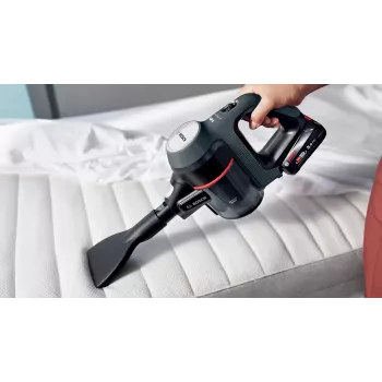 Bosch BBS712A bezvadu putekļsūcējs 2-in-1 stieņveida putekļsūcējs, sauss tīrīšanai, bez maisa, 0.3 L, grafīts