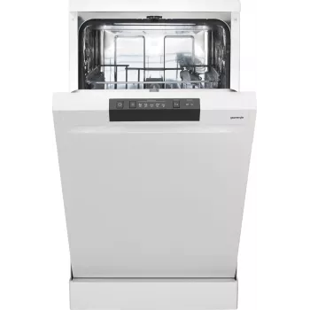 Brīvi stāvoša trauku mazgājamā mašīna Gorenje GS520E15W — 9 komplekti, 47 dB, 448×600×845 mm, 9 L/ciklā