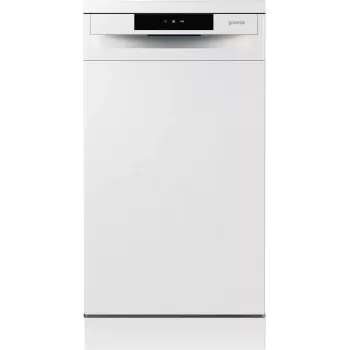 Brīvi stāvoša trauku mazgājamā mašīna Gorenje GS520E15W — 9 komplekti, 47 dB, 448×600×845 mm, 9 L/ciklā