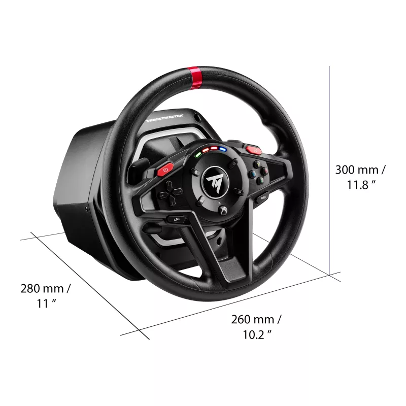 Thrustmaster T128 Black stūre + pedāļu komplekts PC, Xbox, Xbox One