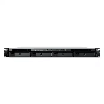 Synology RackStation RS822RP+ 1U 4 nodalījumu NAS serveris bez diskiem ar liekto barošanas bloku