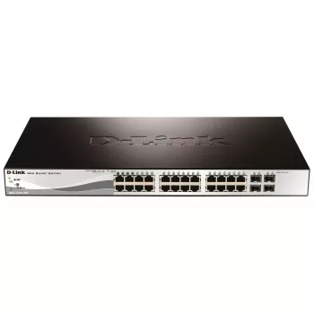 D-Link DGS-1210-28P pārvaldāms L2 Gigabit Ethernet (10/100/1000) PoE slēdzis 1U