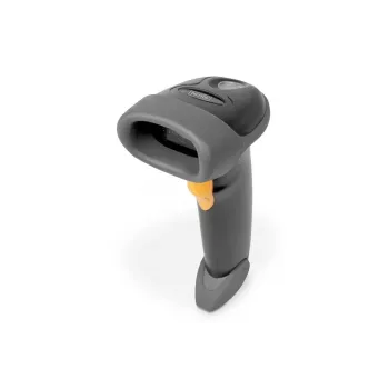 DIGITUS 2D svītrkodu un QR kodu rokas skeneris ar USB-RJ45 kabeli 2m un turētāju