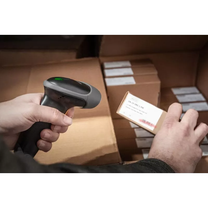 DIGITUS 2D rokas svītrkodu skeneris, QR kodi, 2 m USB-RJ45 kabelis ar turētāju