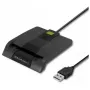 Karšu lasītājs QOLTEC 50634 USB Type-C, ABS korpuss, 90×69 mm, 1.0 m kabelis, melns