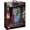 Spēļu pele DEFENDER BULLETSTORM GM-928 — optiskā, 7200 DPI, abpusēja, 6–7 pogas, USB Type-A, melna