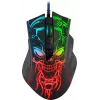 Spēļu pele DEFENDER BULLETSTORM GM-928 — optiskā, 7200 DPI, abpusēja, 6–7 pogas, USB Type-A, melna