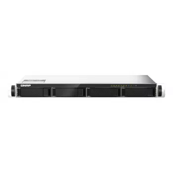 QNAP TS-435XeU NAS Rack (1U) Marvell CN9131 4 GB DDR4 0 TB QNAP QTS Melns, Pelēks