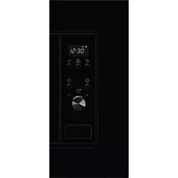 Iebūvējamais solo mikroviļņu krāsns Electrolux LMS2203EMK, 700 W, 5 jaudas līmeņi, 24,5 cm pagrieziena galds, LED displejs, nerūsējošā tērauda iekšpuse, melna