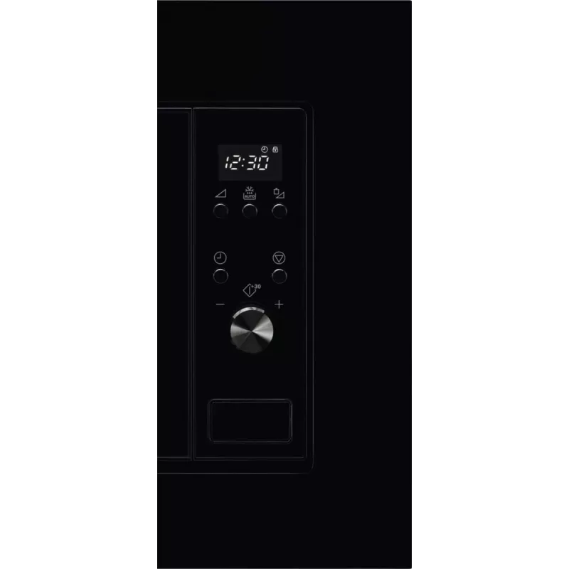 Iebūvējamais solo mikroviļņu krāsns Electrolux LMS2203EMK, 700 W, 5 jaudas līmeņi, 24,5 cm pagrieziena galds, LED displejs, nerūsējošā tērauda iekšpuse, melna