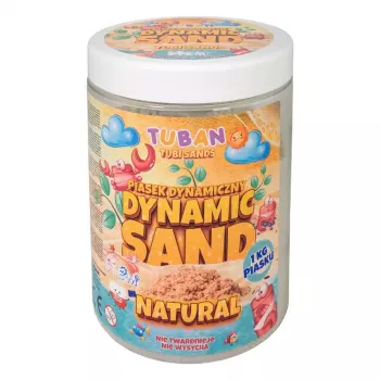 Bērnu kinētiskās smiltis Tuban DYNAMIC SAND NATURAL 1 kg 3+ gadi