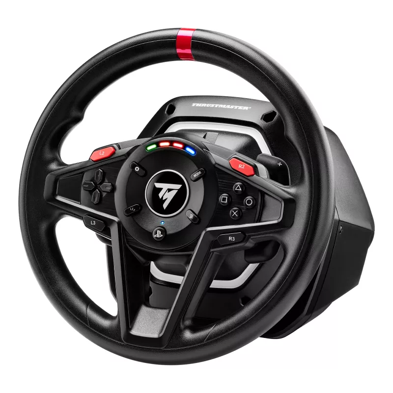 Thrustmaster T128 Black USB stūre + Pedāļu komplekts Analogs PC, PlayStation 4, PlayStation 5