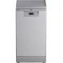 Šaurā trauku mazgājamā mašīna Beko BDFS15020X, 10 komplekti, 45 cm, 47 dB, 5 programmas, invertora motors