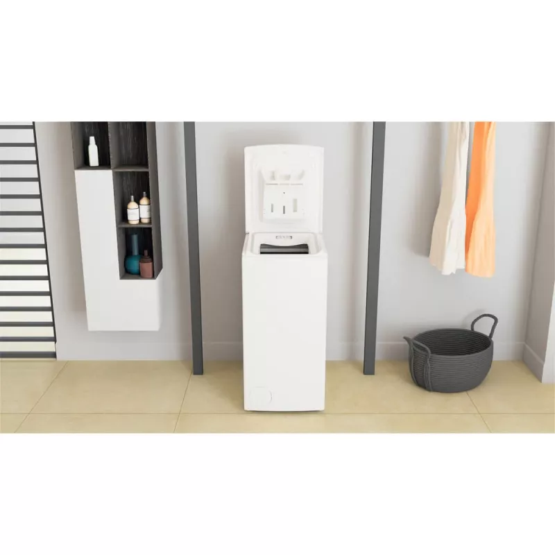 Whirlpool TDLR 6040L PL/N brīvi stāvoša augšējās ielādes veļas mazgājamā mašīna, 6 kg, 1000 apgr./min, balta