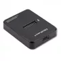 SSD korpuss QOLTEC 50313 Melns — M.2 (22×80 / 22×110) PCIe & SATA, USB Type-C (USB 2.0 / 3.2 Gen2)