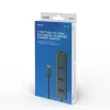 USB-C centrmezgls SAVIO AK-57 ar 3× USB-A, RJ-45 Gigabit Ethernet (5000 Mbit/s), alumīnija pelēks