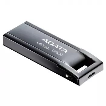 USB zibatmiņa ADATA UR340 128 GB USB Type-A 3.2 Gen 2, metāla korpuss, melna