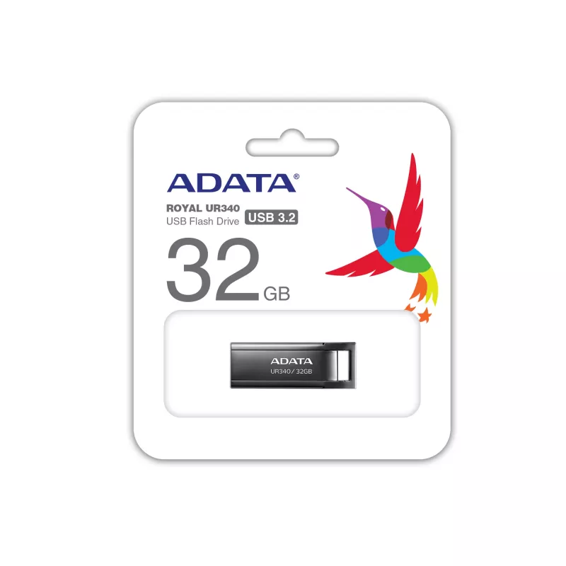 ADATA UR340 USB zibatmiņa 32 GB USB Type-A 3.2 Gen 1 Melna