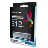 ADATA UE800 USB zibatmiņa 512 GB USB Type-C 3.2 Gen 2 (3.1 Gen 2) Sudraba