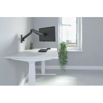 DIGITUS DA-90425 Sienas stiprinājums monitoram ar gāzes atsperi, 32 collas, 9 kg, melns