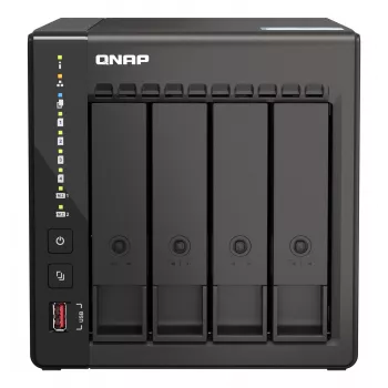 QNAP TS-453E NAS tornis Intel® Celeron® J6412 8 GB 0 TB QNAP QTS Melns
