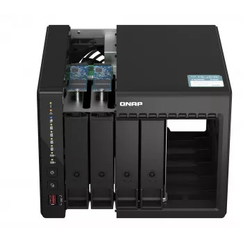 QNAP TS-453E NAS tornis Intel® Celeron® J6412 8 GB 0 TB QNAP QTS Melns