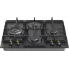 Gorenje GW6D42CLB iebūvējamā gāzes plīts virsma, melna, 60 cm, 4 degļi