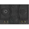 Gorenje GW6D42CLB iebūvējamā gāzes plīts virsma, melna, 60 cm, 4 degļi