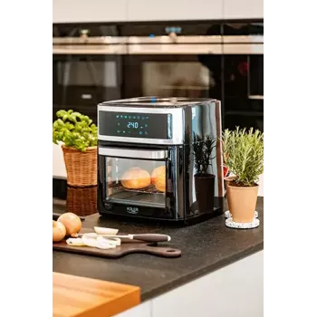 Gaisa fritēšanas krāsns Adler AD 6309 13 L 2500 W Melns/Sudrabs, skārienjutīga vadība, rotējošs iesms