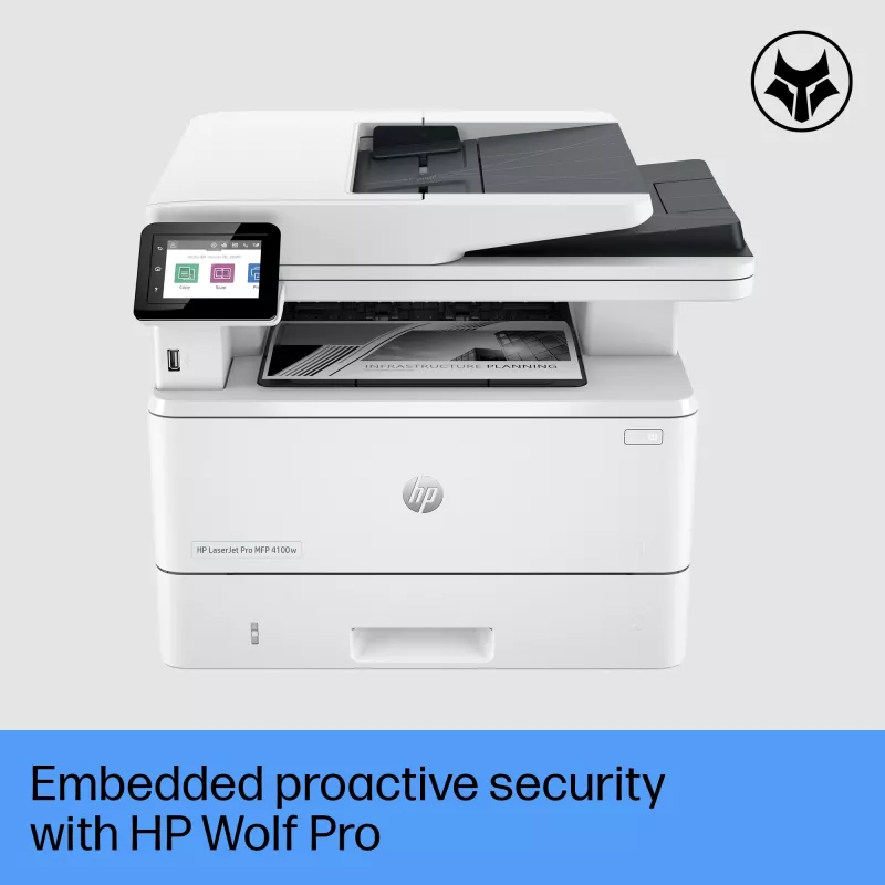 Daudzfunkciju printeris HP LaserJet Pro MFP 4102fdw, lāzera mono drukāšana