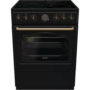Gorenje GECS6B71CLB Brīvi stāvoša plīts Elektriskā keramikas virsma Melna