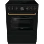 Gorenje GECS6B71CLB Brīvi stāvoša plīts Elektriskā keramikas virsma Melna