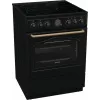 Gorenje GECS6B71CLB Brīvi stāvoša plīts Elektriskā keramikas virsma Melna