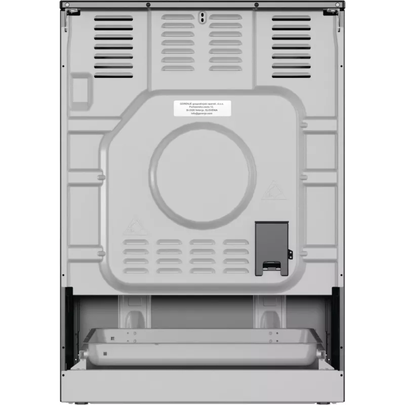 Gorenje GECS6B71CLB Brīvi stāvoša plīts Elektriskā keramikas virsma Melna