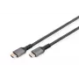 DIGITUS 8K PREMIUM HDMI 2.1 savienojuma kabelis, alumīnija korpuss, apzeltīti kontakti, atbalsta 8K/60Hz, 1m