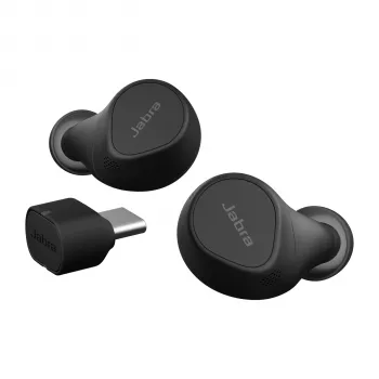 Jabra Evolve2 Buds - USB-C MS Bezvadu uzlādes paliktnis, Īsts bezvadu stereo (TWS), Zvani/Mūzika, 5.4 g, Austiņas, Melns