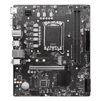 Mātesplate MSI PRO H610M-E DDR4 LGA 1700 micro ATX, Intel H610, 2x DDR4 DIMM, max 64GB, M.2, 4x SATA III, HDMI 2.1