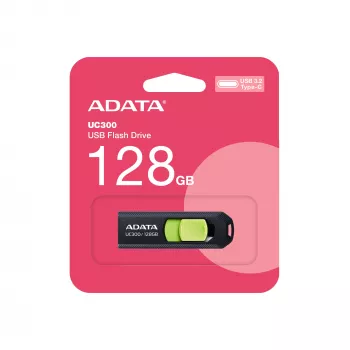 ADATA ACHO-UC300-128G-RNB USB zibatmiņa 128 GB USB Type-C 3.2 Gen 1 Melna