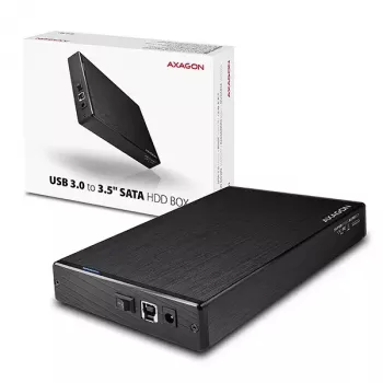 Axagon EE35-XA3 ārējā kaste 3.5 inch SATA HDD, alumīnija, USB 3.2 Gen 1