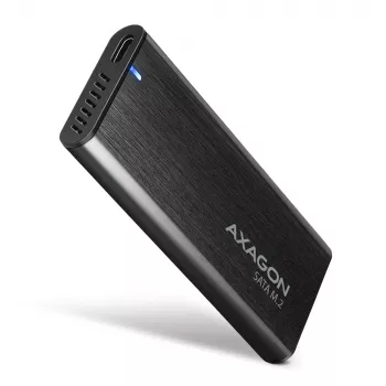 Ārējais M.2 SSD korpuss Axagon EEM2-SBC USB-C 3.2 Gen 2 Melns