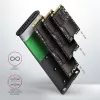 Ārējais M.2 SSD korpuss Axagon EEM2-SBC USB-C 3.2 Gen 2 Melns