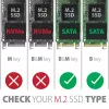 Ārējais M.2 SSD korpuss Axagon EEM2-SBC USB-C 3.2 Gen 2 Melns