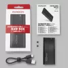 Ārējais M.2 SSD korpuss Axagon EEM2-SBC USB-C 3.2 Gen 2 Melns