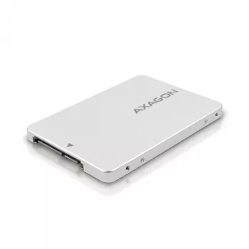 Axagon RSS-M2SD iekšējais 2,5 collu alumīnija korpuss SATA M.2 SSD diskiem, sudraba