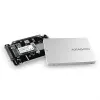 Axagon RSS-M2SD iekšējais 2,5 collu alumīnija korpuss SATA M.2 SSD diskiem, sudraba