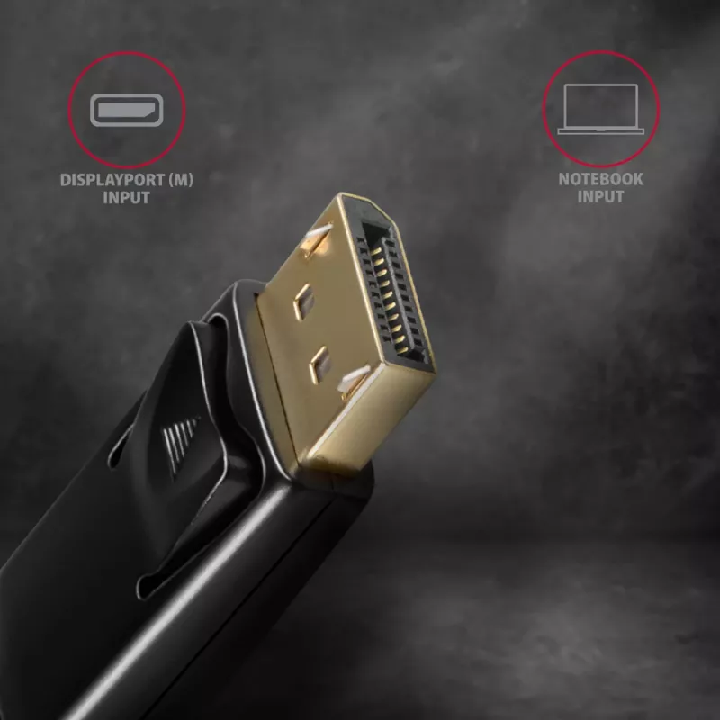 Axagon RVD-HI14C2 DisplayPort -> HDMI 1.4 kabelis 1,8m, 4K/30Hz