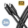 Axagon BUCM32-CM20AB SPEED+ USB-C kabelis 20Gbps/100W 2m